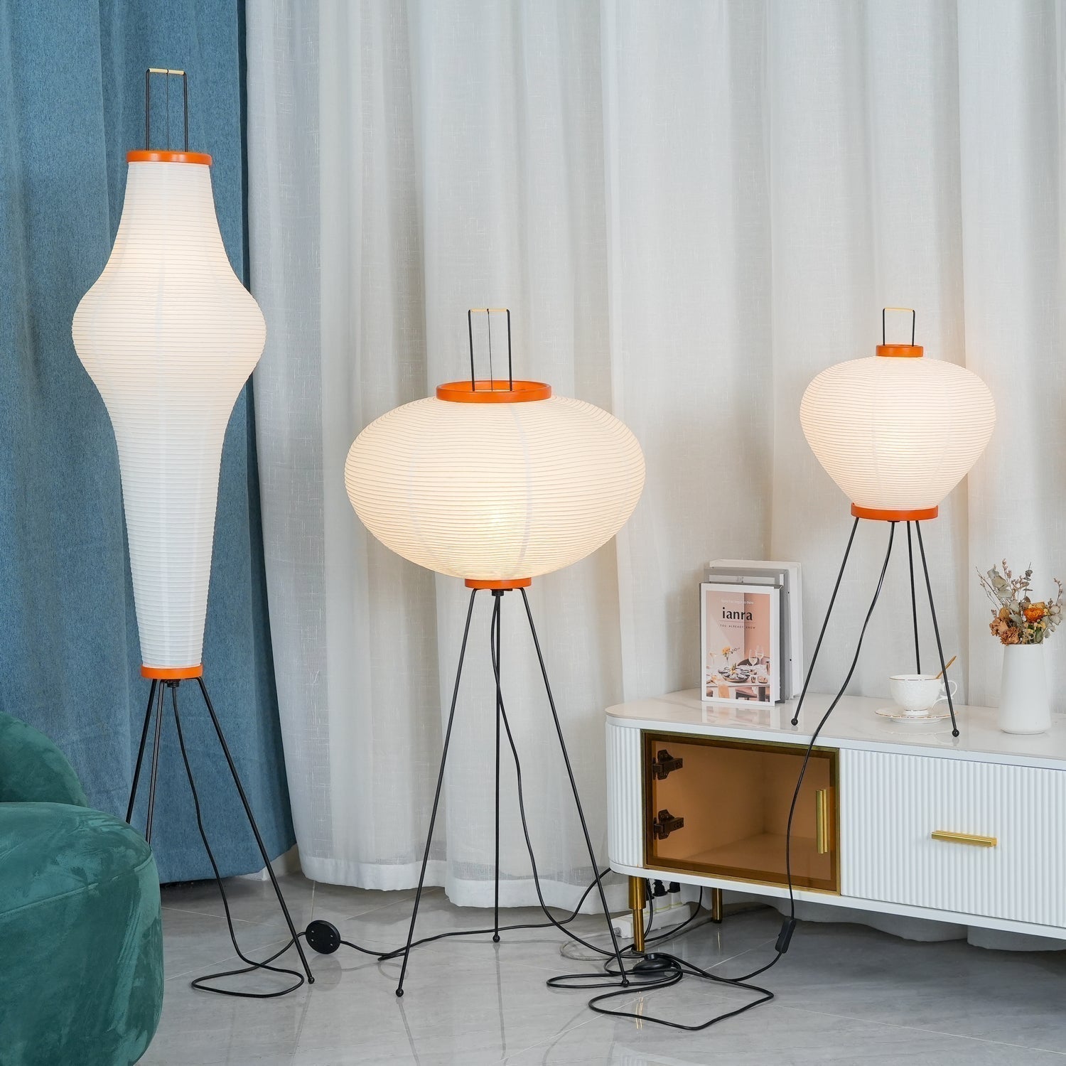 Hikaru – Rice Paper Floor Lamp