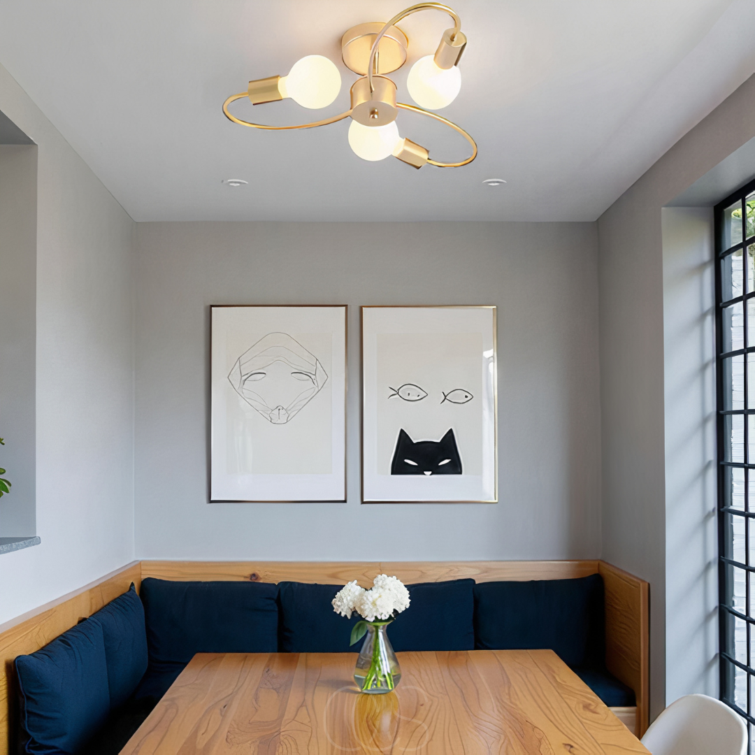 Opertsa - Ceiling Lamp with 3 Braided Balls – Modern Design