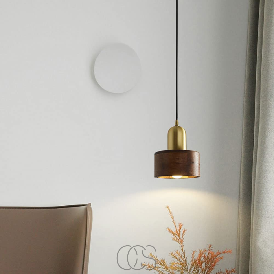 Opertsa - Design pendant lamp with gold accent