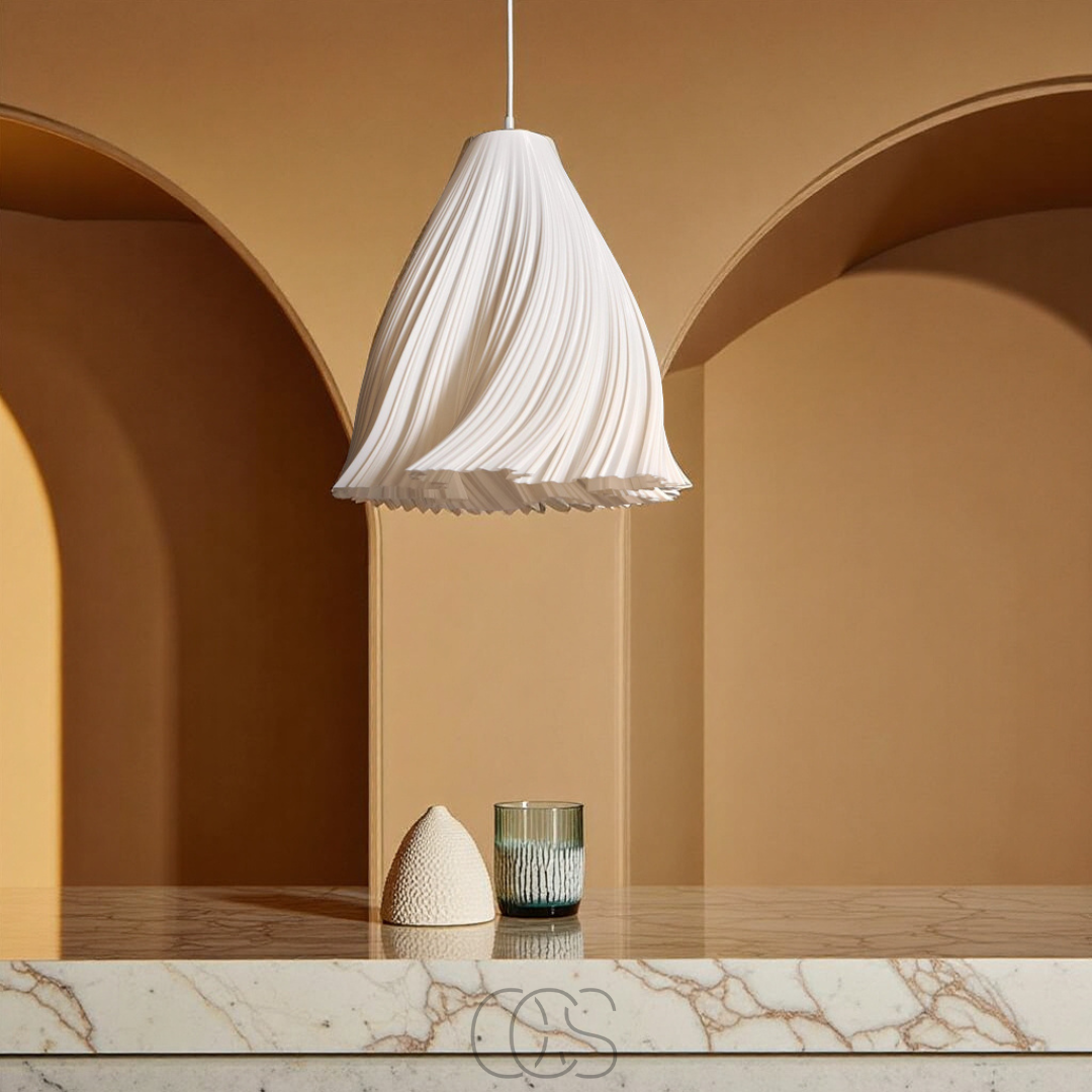 Opertsa - Fanning Fabric Ceiling Lamp - Modern Textiles