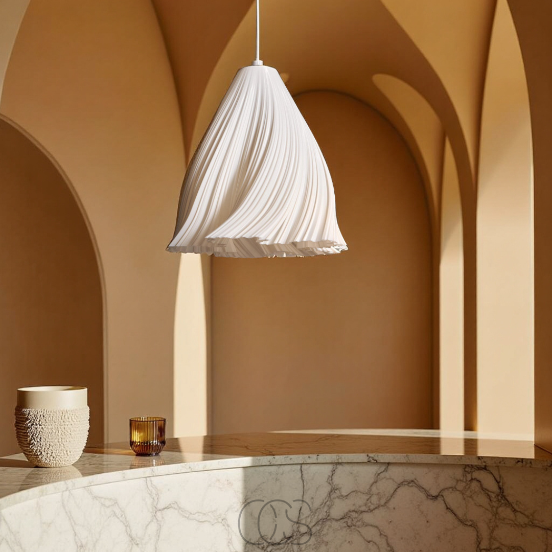 Opertsa - Fanning Fabric Ceiling Lamp - Modern Textiles