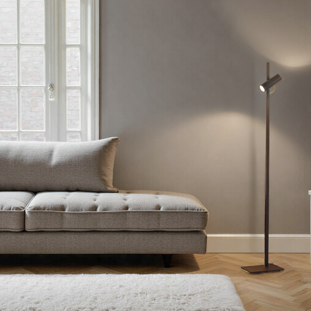 Opertsa - LED floor lamp with spotlight - reading lamp