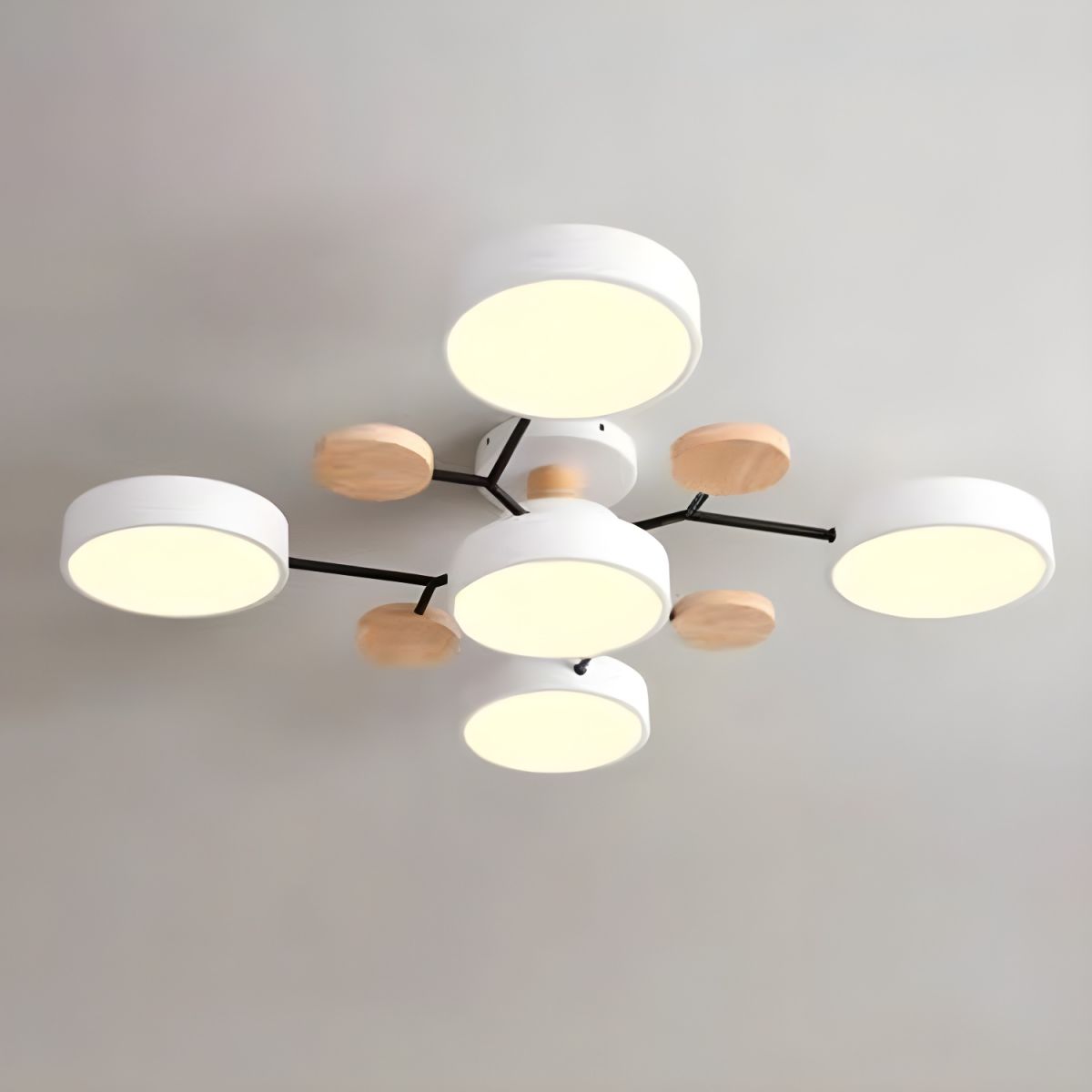 Opertsa - Macaron Metal LED Ceiling Lamp - Dimmable 3-Color