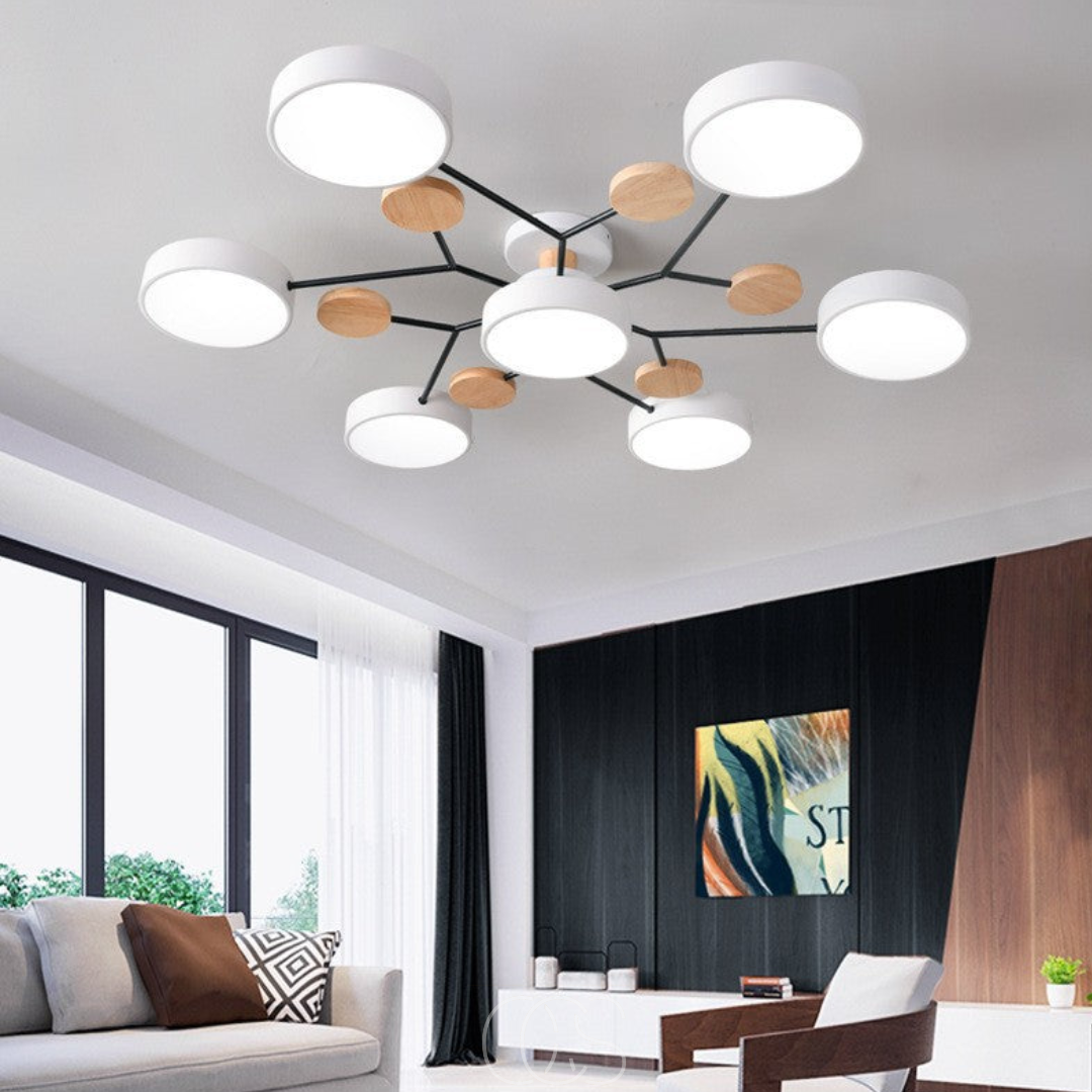 Opertsa - Macaron Metal LED Ceiling Lamp - Dimmable 3-Color