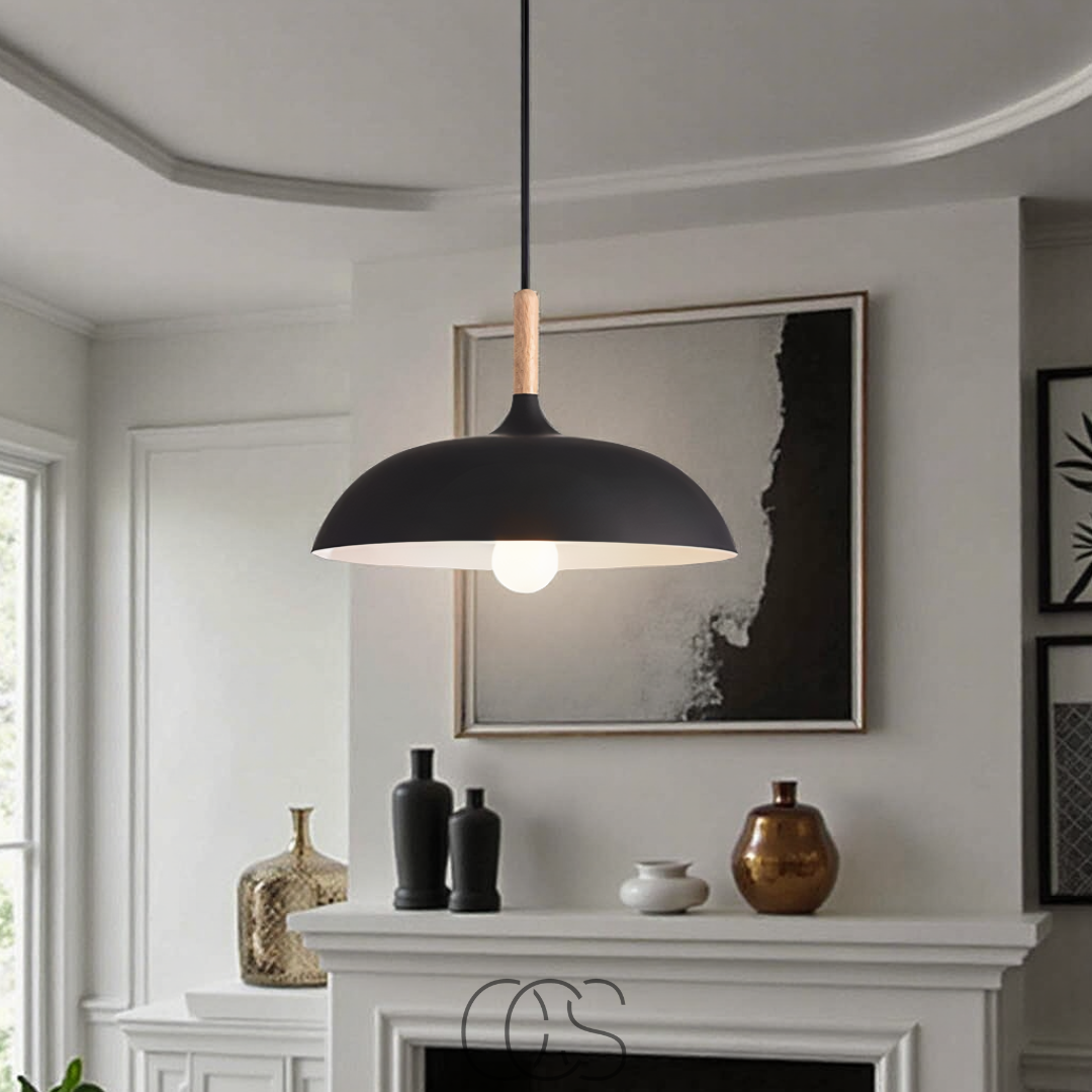 Opertsa - Modern Matte Black Ceiling Lamp