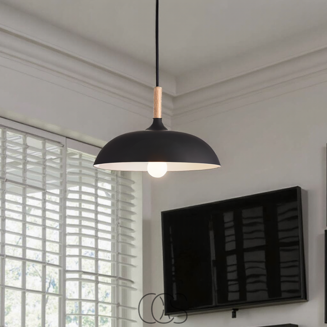 Opertsa - Modern Matte Black Ceiling Lamp