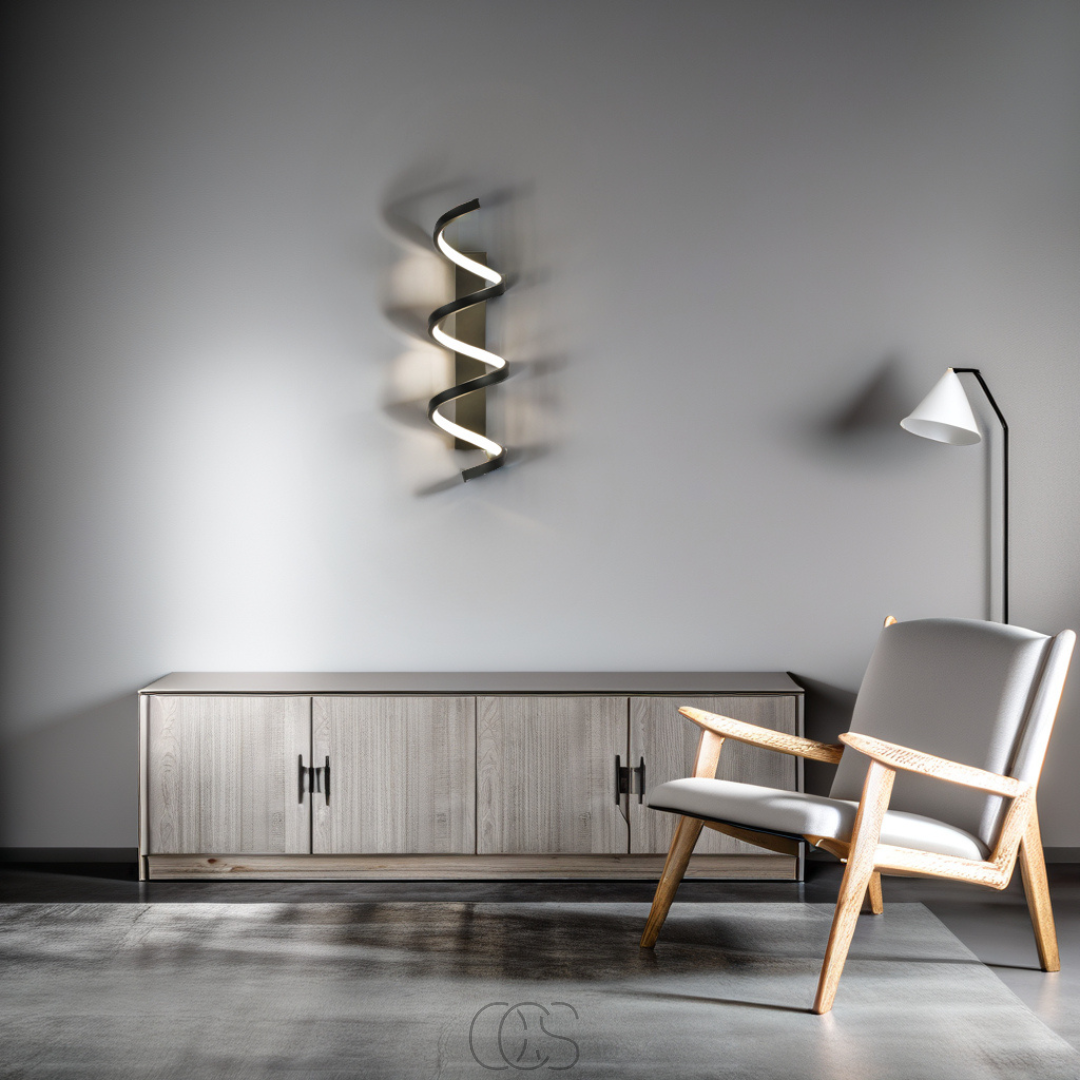 Opertsa - Spiral LED wall lamp - Dimmable