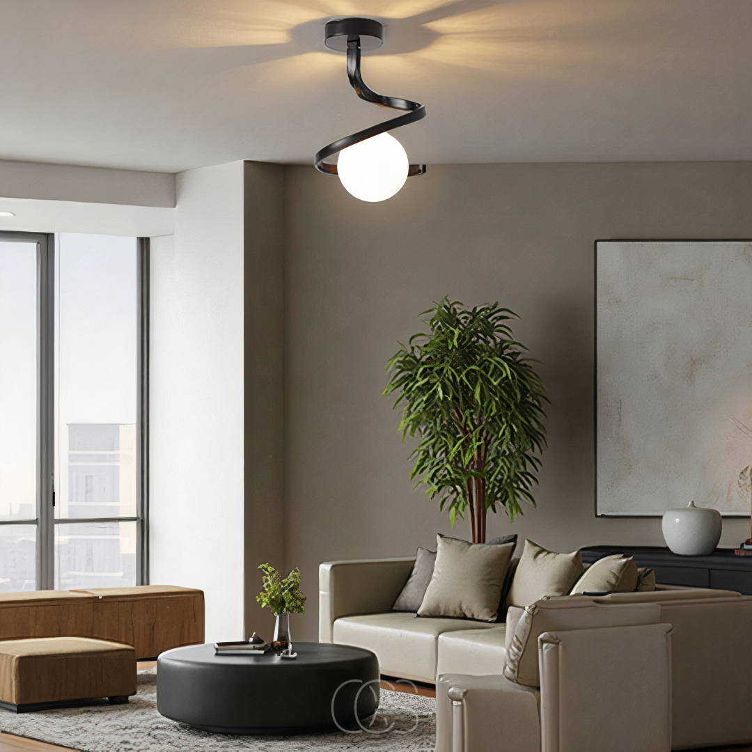 Opertsa - Spiral with Ball Ceiling Lamp – luxury in a playful design