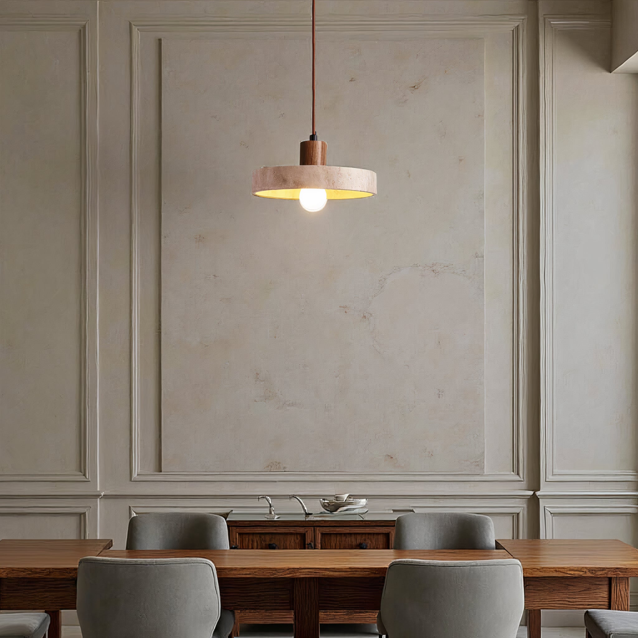 Opertsa - pendant lamp in natural stone - Unique & Adjustable