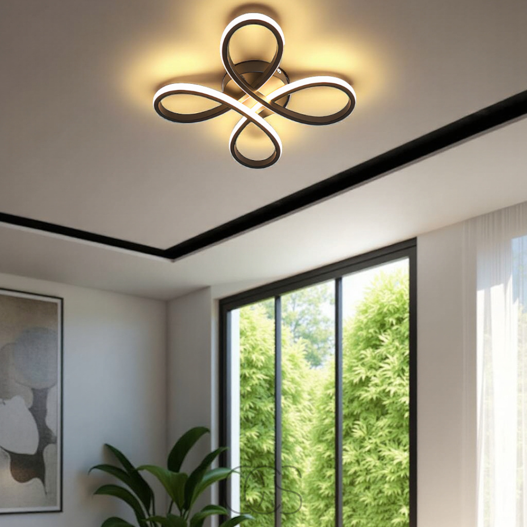 Opertsa – Ceiling lamp LED Klaver – Modern design with atmospheric dimming function
