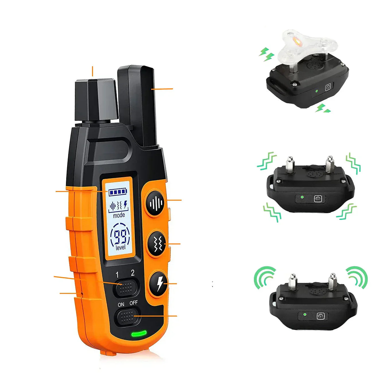 Premium 1000m Dog Training Collar with Remote - Waterproof, Rechargeable E-Collar for All Dog Sizes