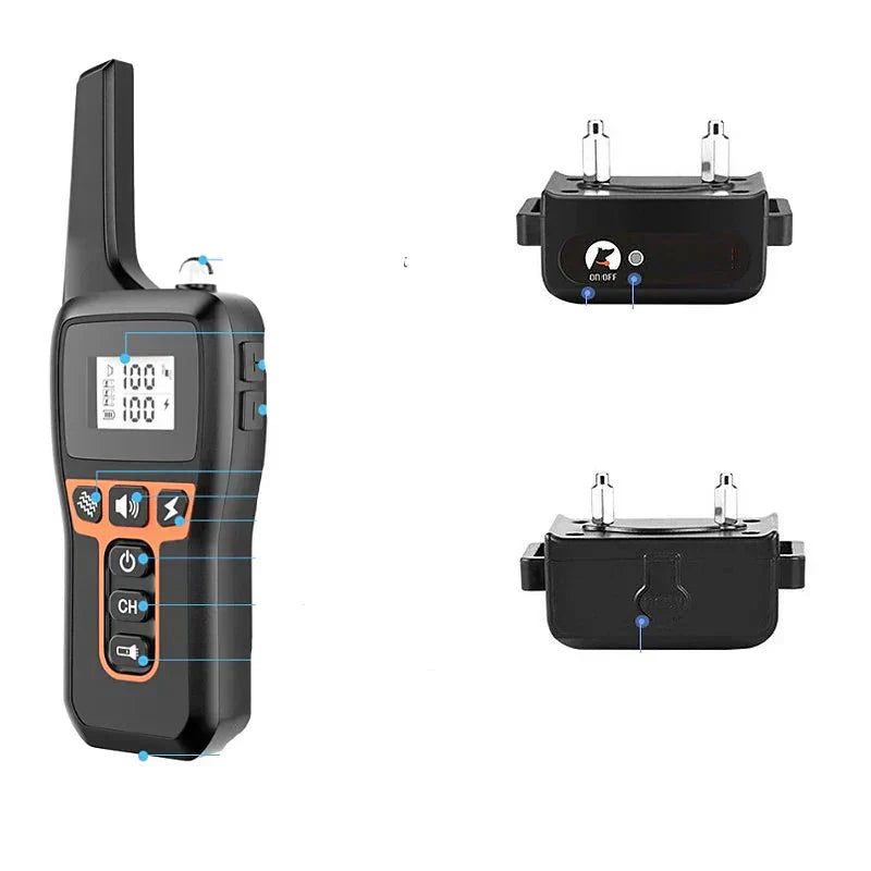 Rechargeable 1000m Waterproof Dog Training Collar