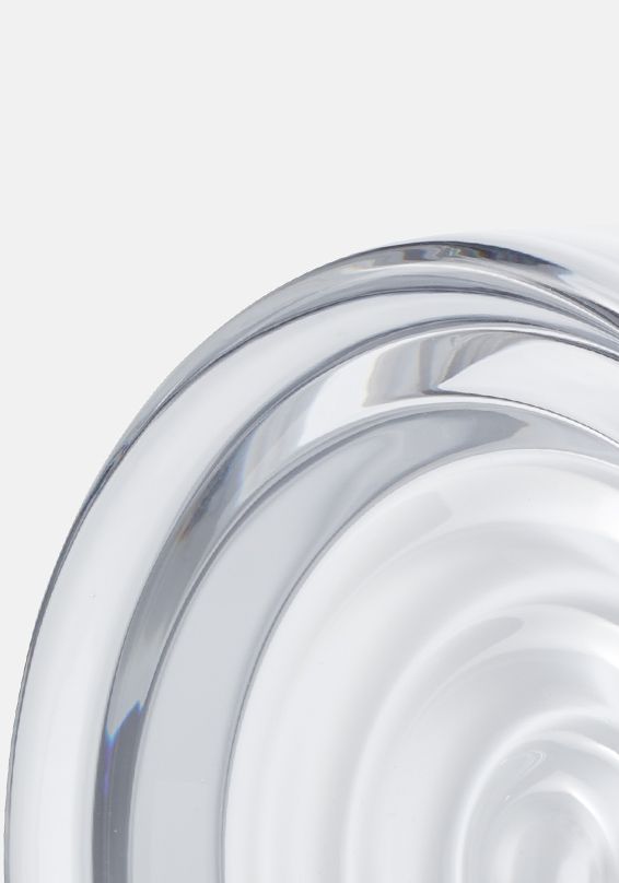 TML Ripple Modern Wall Sconce – IP65 Rated, Tempered Glass Shade, Indoor Wall Light with Touch Switch (E14 Bulb Included)