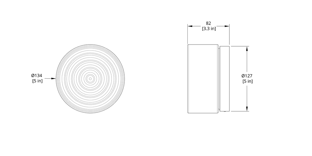 TML Ripple Modern Wall Sconce – IP65 Rated, Tempered Glass Shade, Indoor Wall Light with Touch Switch (E14 Bulb Included)