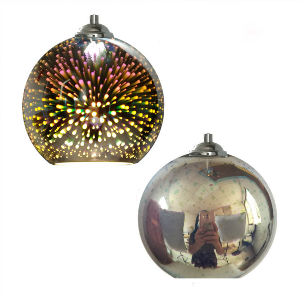 Modern Creative 3D Colorful Magical Glass 1-Light Dome Pendant Light lamp