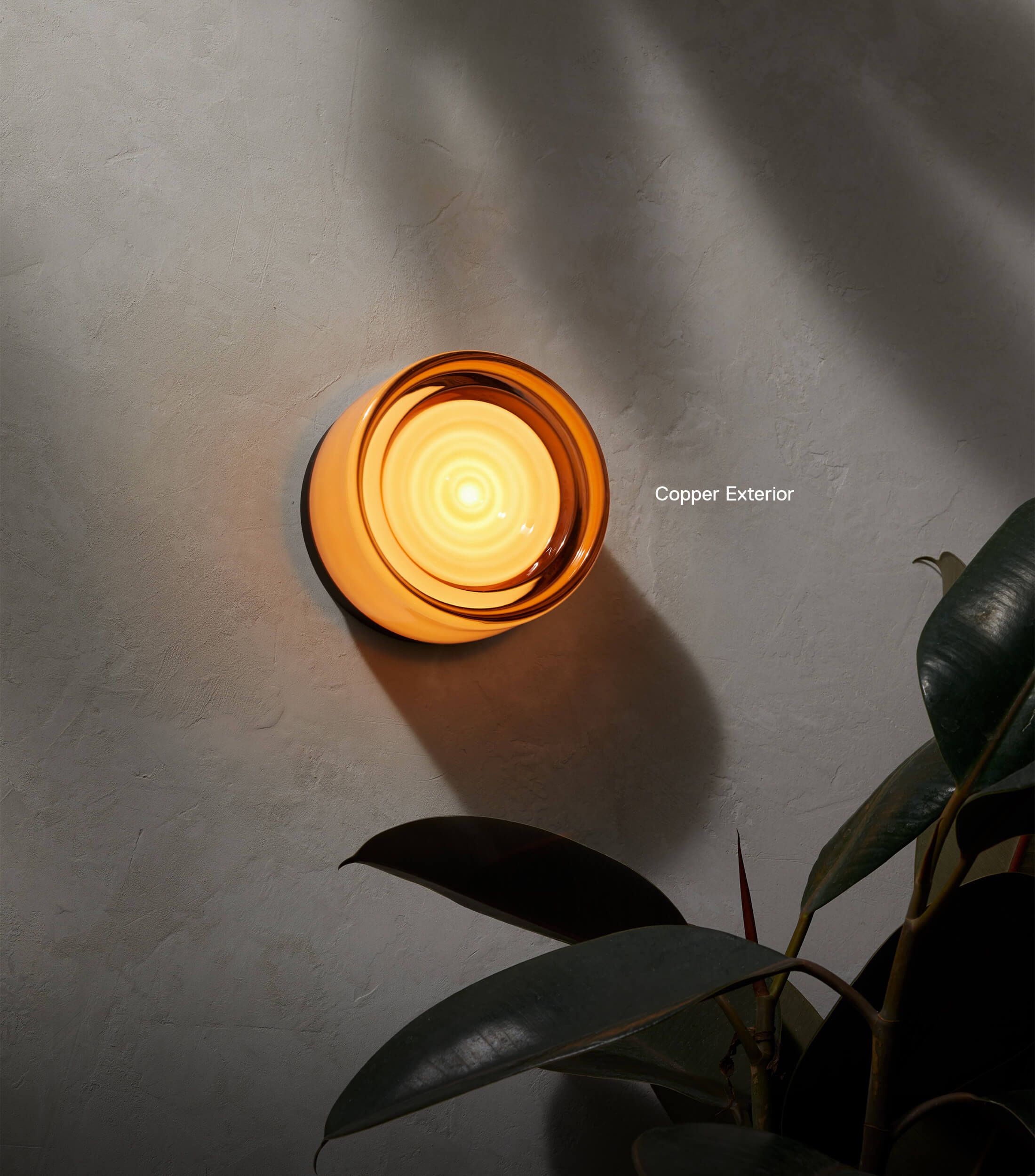 TML Ripple Modern Wall Sconce – IP65 Rated, Tempered Glass Shade, Indoor Wall Light with Touch Switch (E14 Bulb Included)