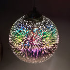 Modern Creative 3D Colorful Magical Glass 1-Light Dome Pendant Light lamp