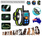 Collar eléctrico de choque anti-ladridos para entrenamiento de perros, obediencia, control remoto