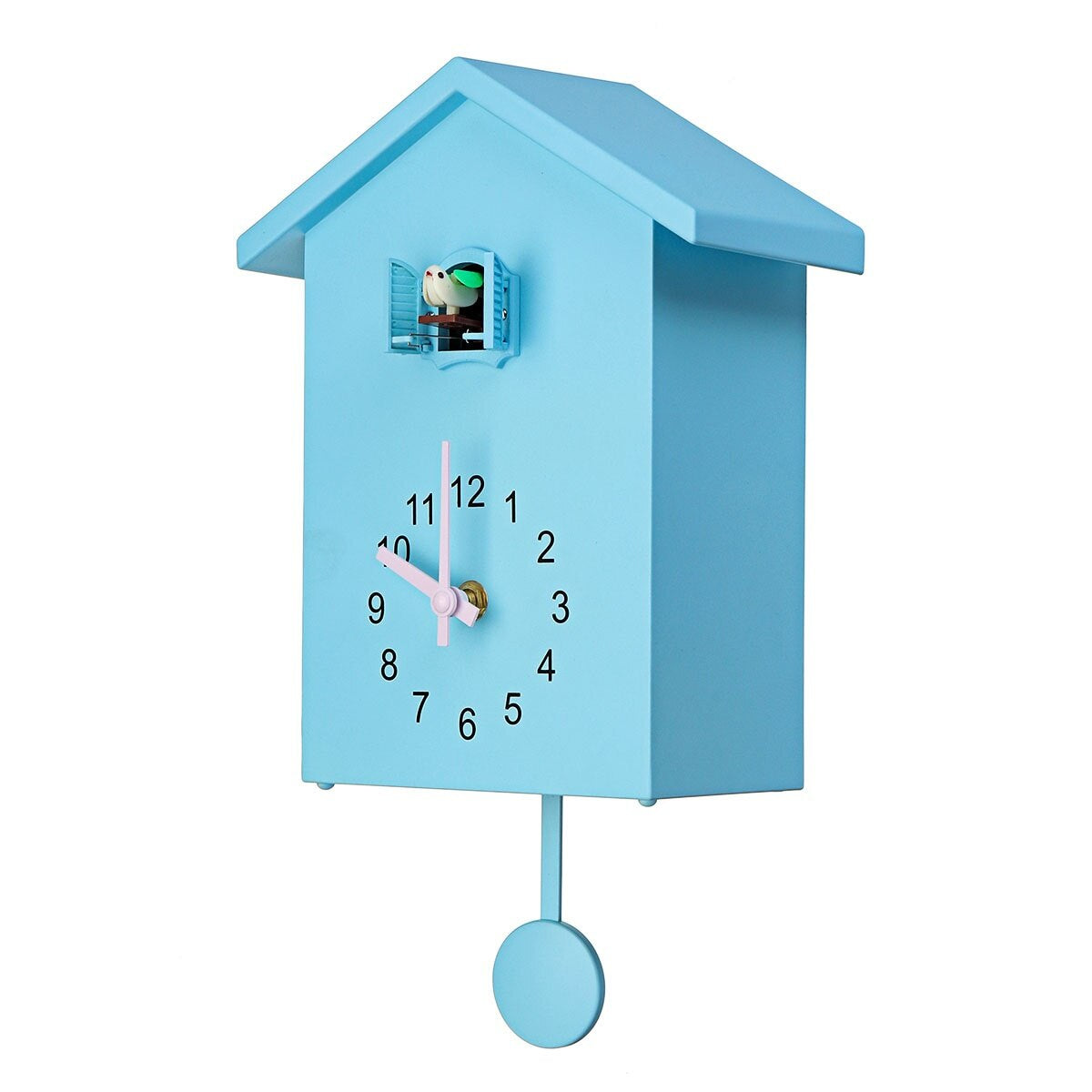 Classic Cuckoo Clock with Playful Sound – Traditional Decor in Blue, White, and Green