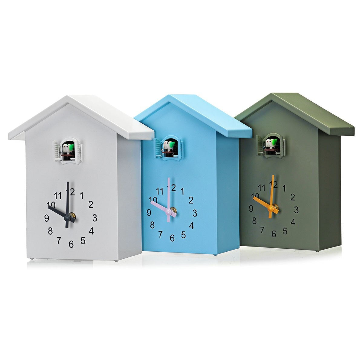 Classic Cuckoo Clock with Playful Sound – Traditional Decor in Blue, White, and Green