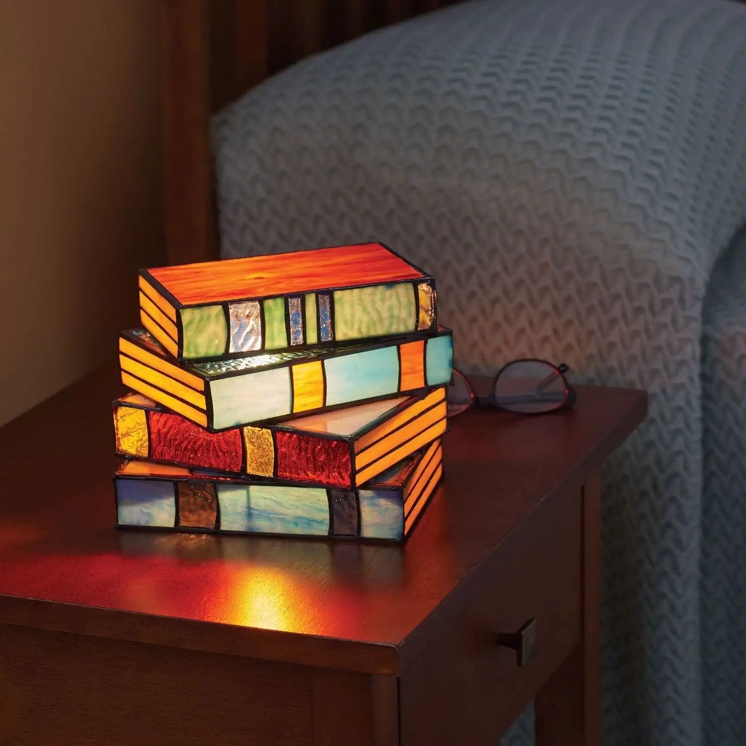 Colorful LED Book Reading Lamp with Adjustable Brightness – Unique Design for Cozy Spaces