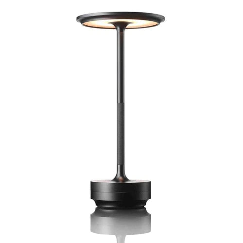 Cordless LED Table Lamp with Adjustable Brightness – Rechargeable Touch Control Light in Silver, Gold, and Black