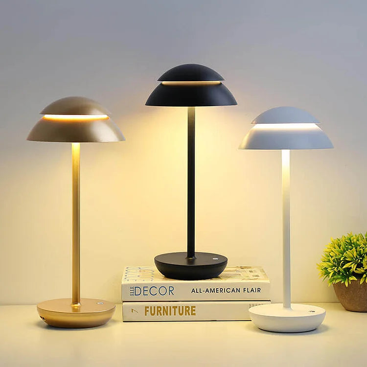 Cordless Scandinavian Table Lamp with Adjustable Brightness – Warm Ambiance Lighting