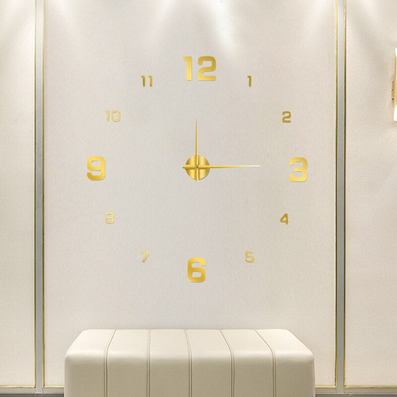 Customizable Large Wall Clock with Silent Quartz Movement – Modern Decorative Timepiece