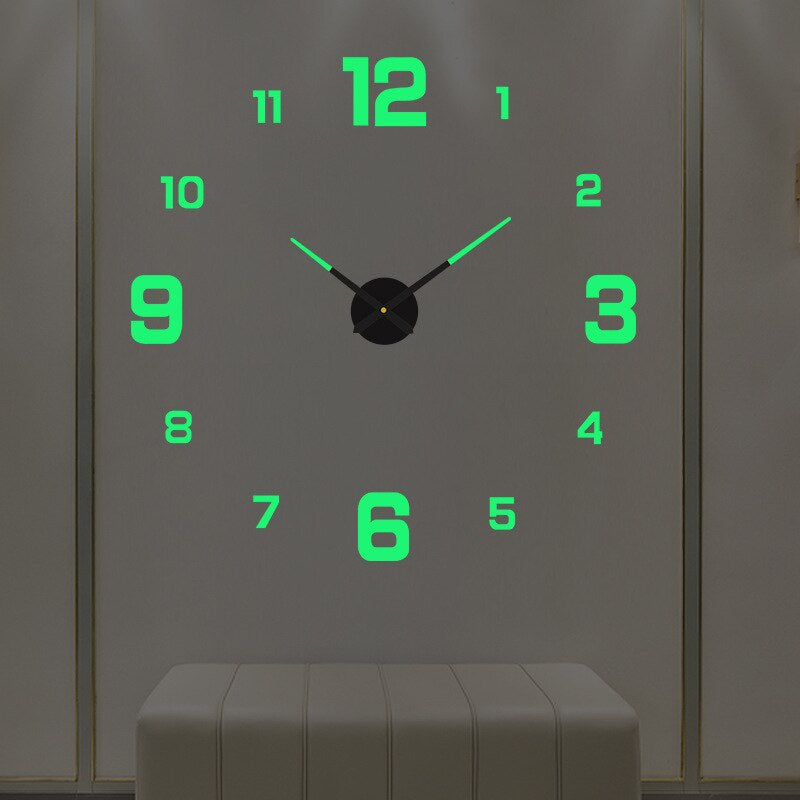 Customizable Large Wall Clock with Silent Quartz Movement – Modern Decorative Timepiece