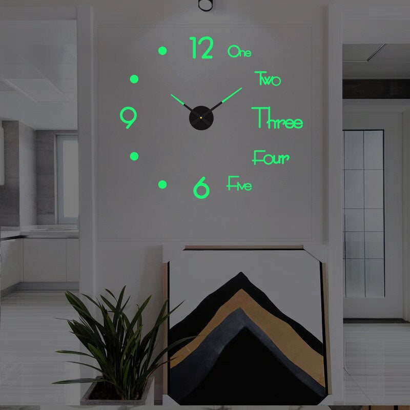 Customizable Large Wall Clock with Silent Quartz Movement – Modern Decorative Timepiece
