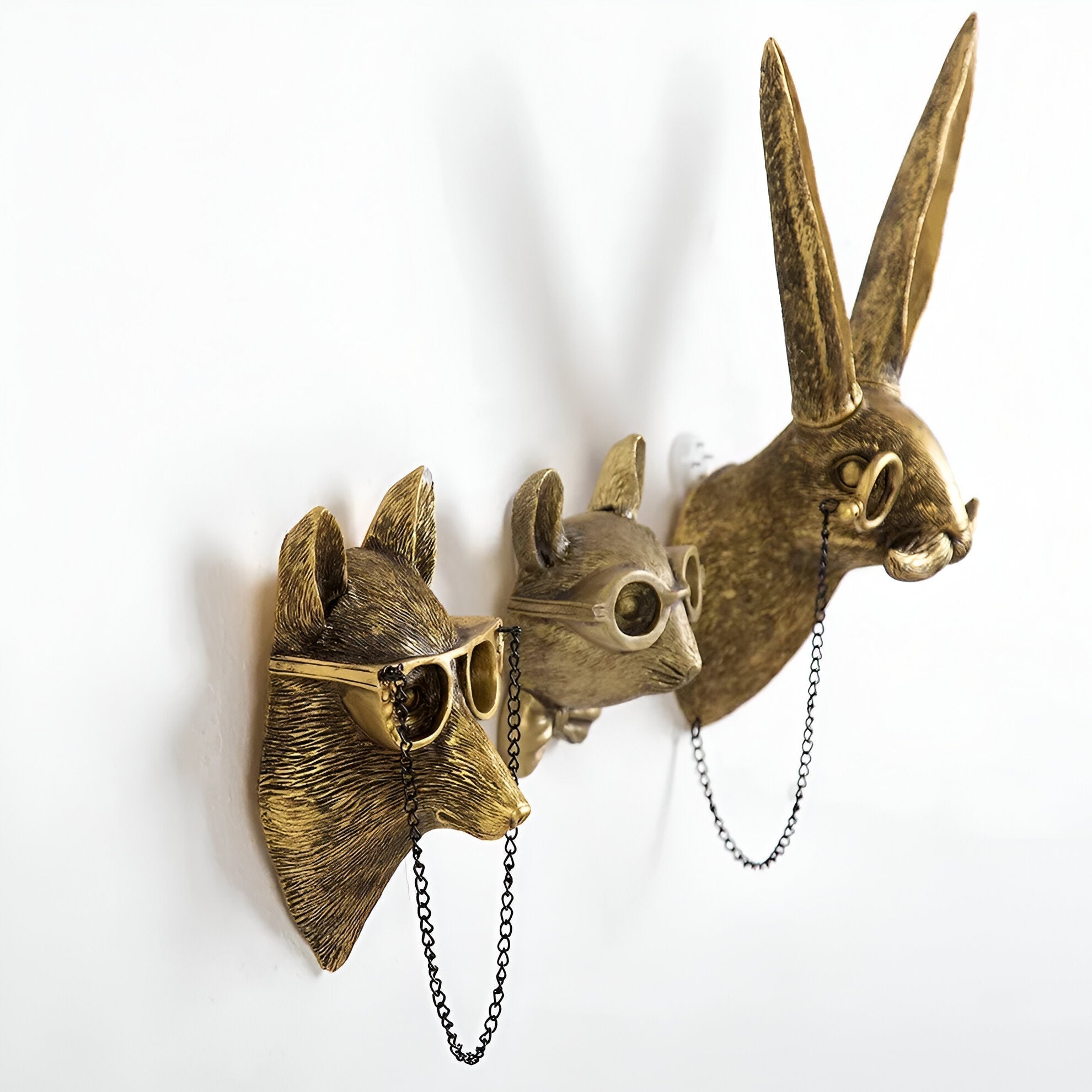 Decorative Metal Animal Head Wall Hook for Coats and Hats – Elegant Home Decor