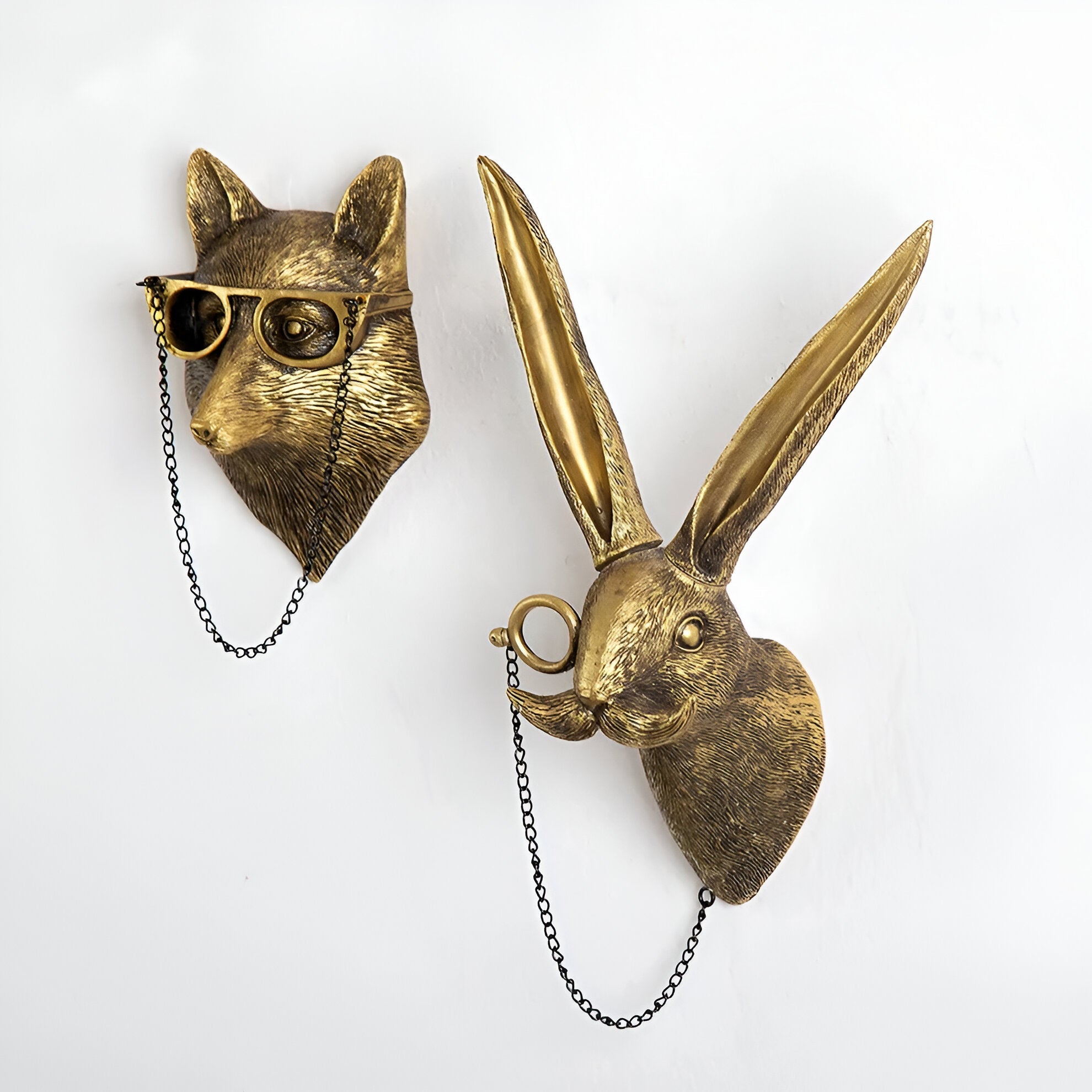 Decorative Metal Animal Head Wall Hook for Coats and Hats – Elegant Home Decor