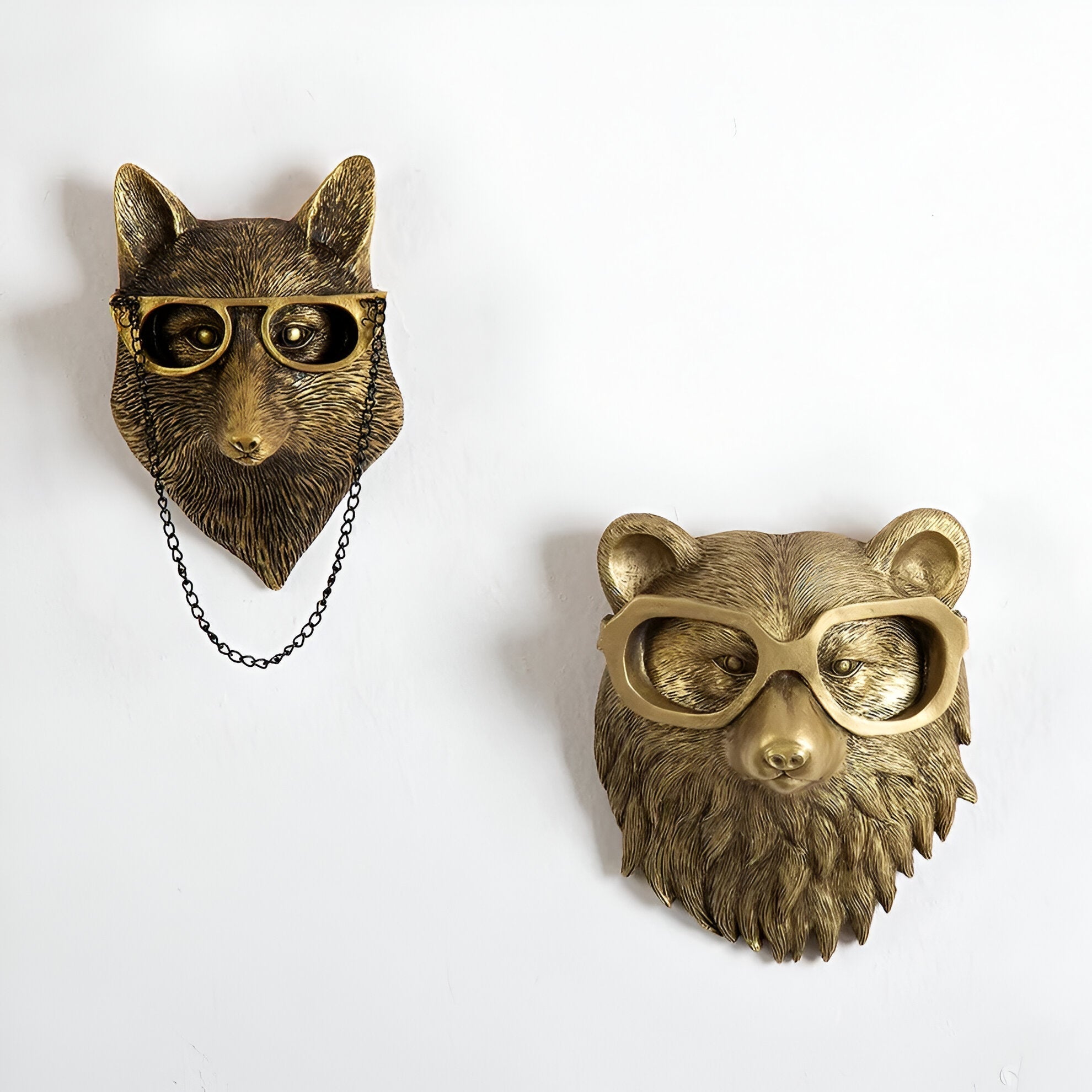 Decorative Metal Animal Head Wall Hook for Coats and Hats – Elegant Home Decor