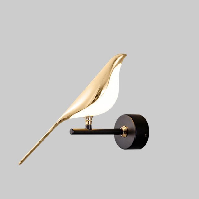 Elegant Bird-Shaped LED Wall Lamp with Dimmable Lighting and Adjustable Magnetic Feature