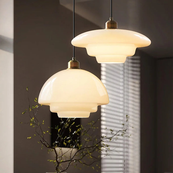 White Glass Pendant Lamp