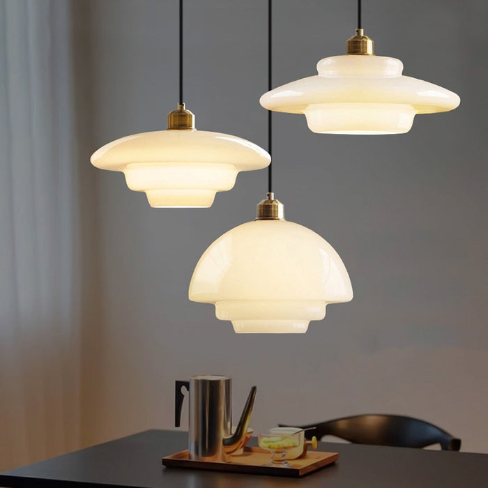 White Glass Pendant Lamp