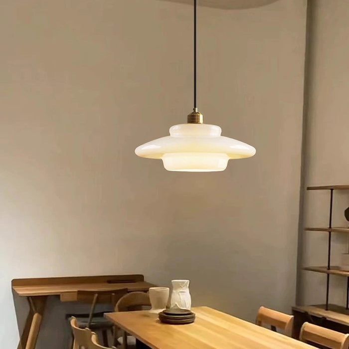 White Glass Pendant Lamp