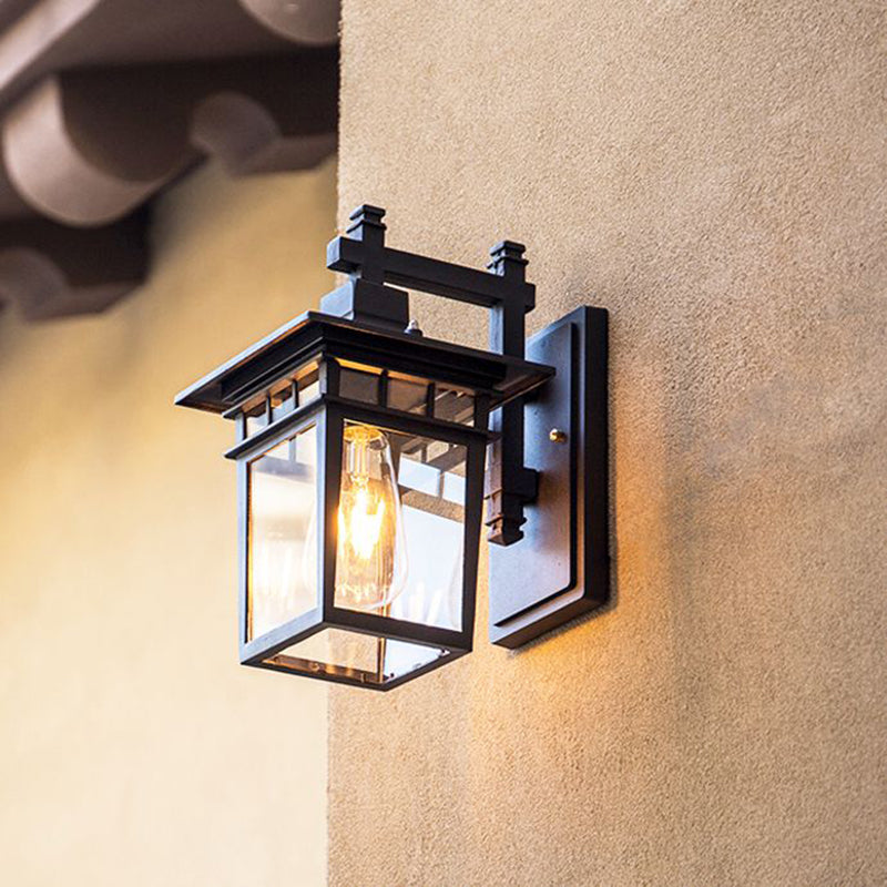Elegant Waterproof Outdoor Wall Lamp with Adjustable Head – Durable Metal Design