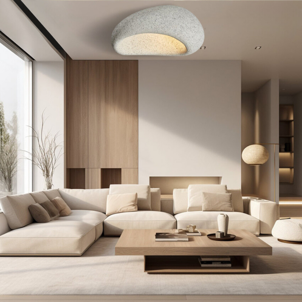 WabiSabiGlow - iluminación de techo Wabi Sabi - lámpara inspirada en Japón