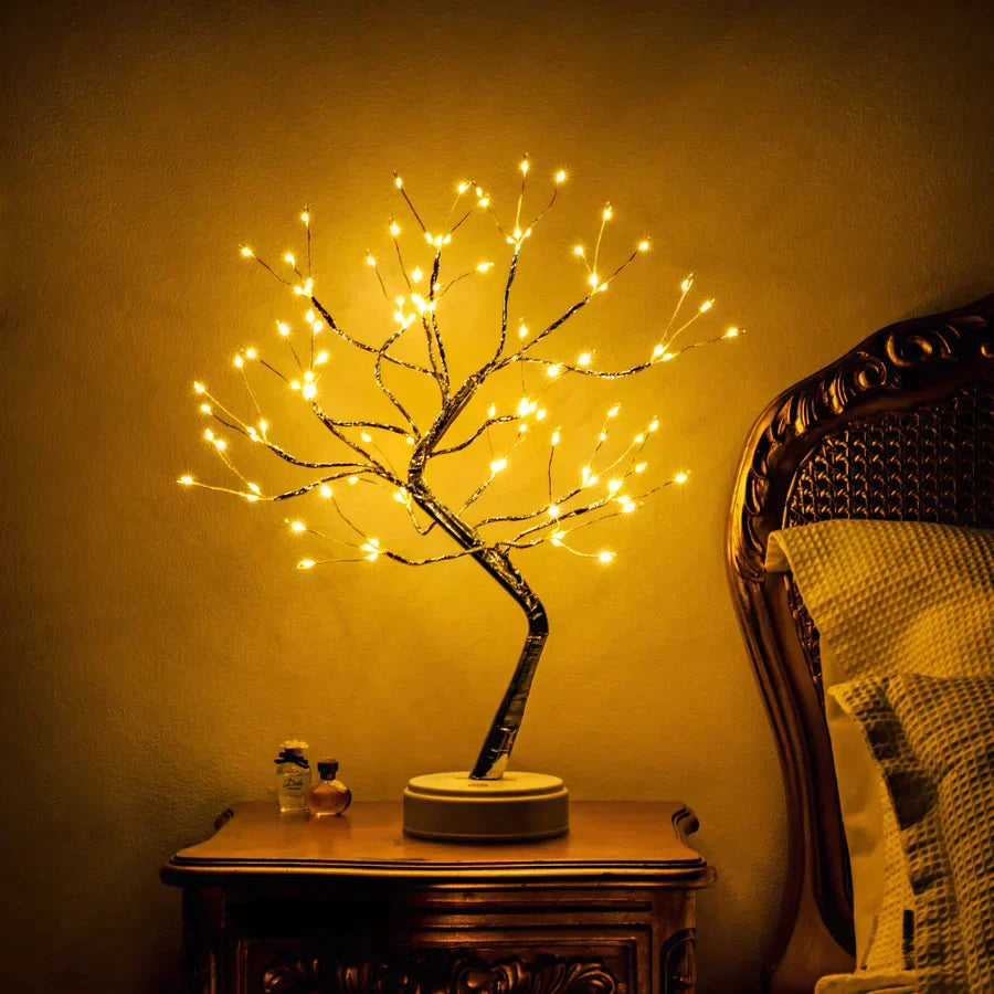LED Tree Lamp with 108 Mini LEDs – Handmade Decorative Light for Relaxation and Versatile Use