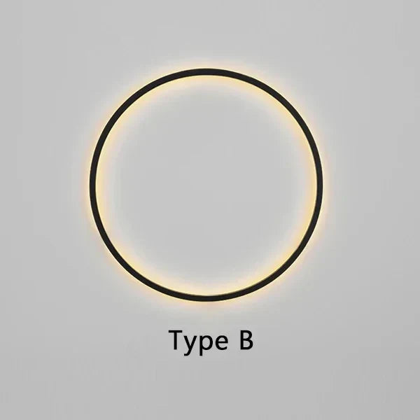 LumiRing - Minimalist circular wall light lamp