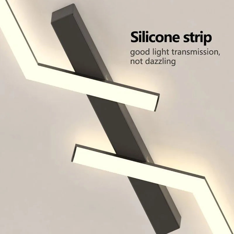 SleekGlow - Lámpara de techo con lámpara lineal LED