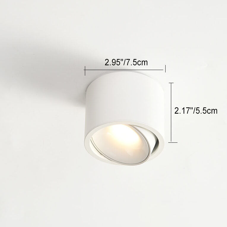 Modern Adjustable LED Flush Mount Ceiling Light Fixture – Minimalist Round Design for Contemporary Spaces