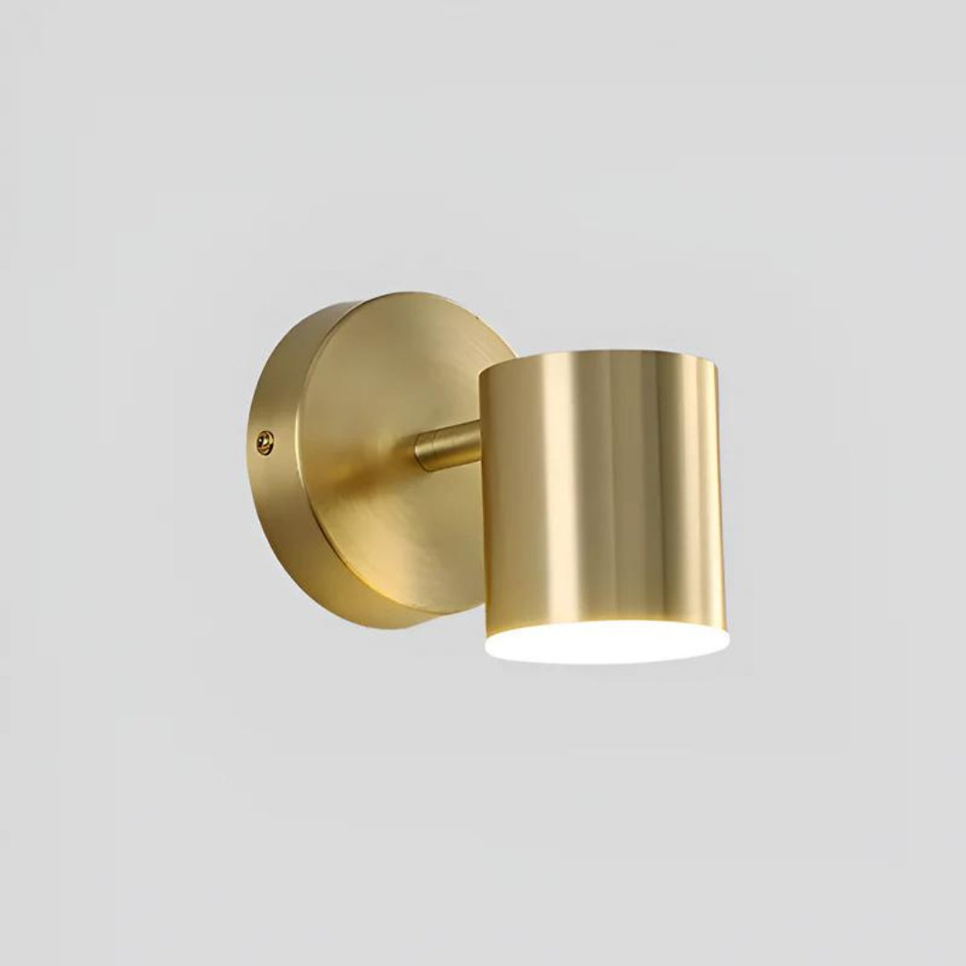 Modern Adjustable LED Wall Spotlight – Energy-Efficient Lighting in Gold or Black Finish