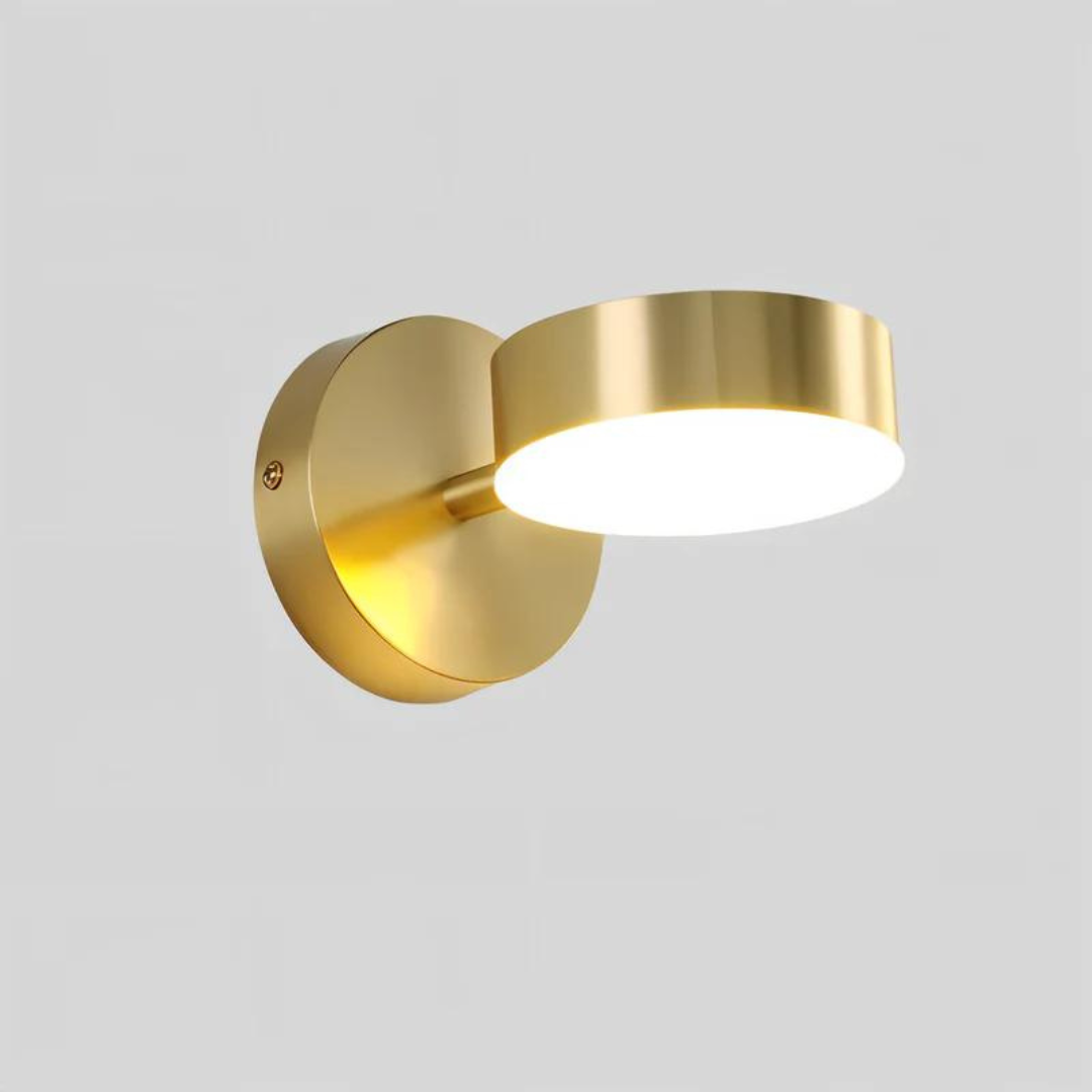 Modern Adjustable LED Wall Spotlight – Energy-Efficient Lighting in Gold or Black Finish
