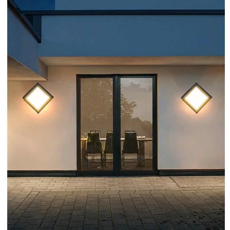 Modern Aluminum Outdoor Wall Light with Motion Sensor
