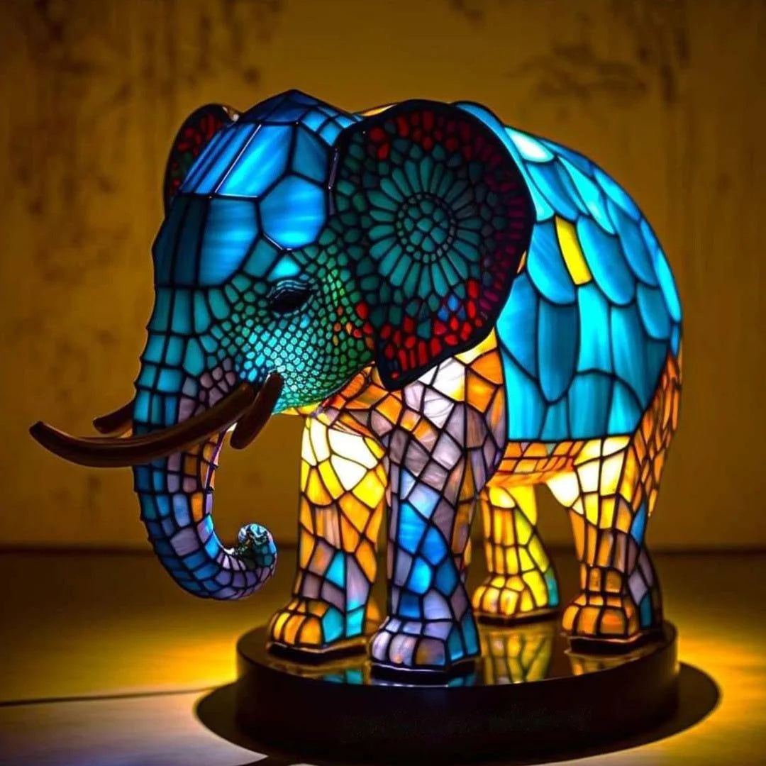 Modern Bedside Lamp with Warm Ambient Light – Contemporary Metal and Glass Nightstand Table Lamp for Bedroom