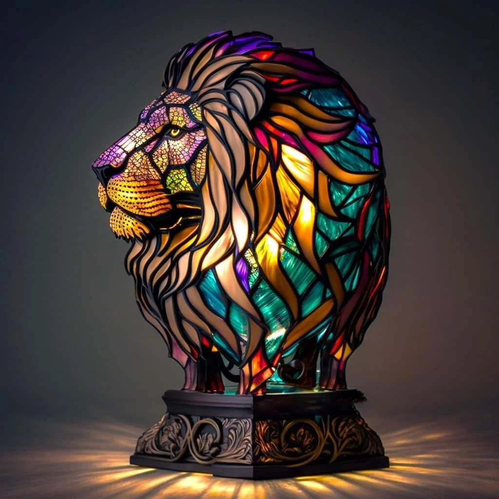 Modern Bedside Lamp with Warm Ambient Light – Contemporary Metal and Glass Nightstand Table Lamp for Bedroom