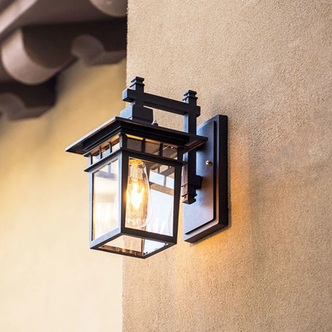 Modern Black Outdoor Wall Light - Up and Down LED Exterior Wall Lights for Stylish Illumination