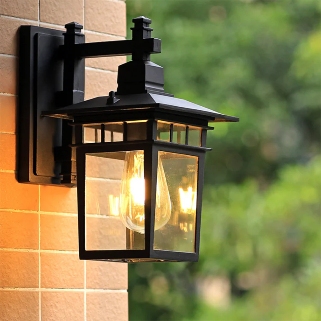 Modern Black Outdoor Wall Light - Up and Down LED Exterior Wall Lights for Stylish Illumination